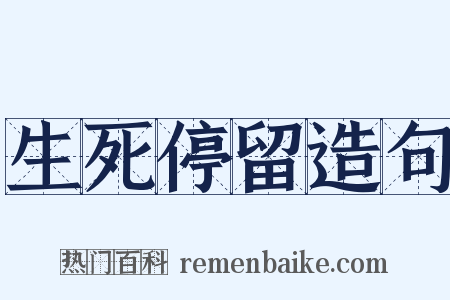 生死停留造句是什么意思的图片